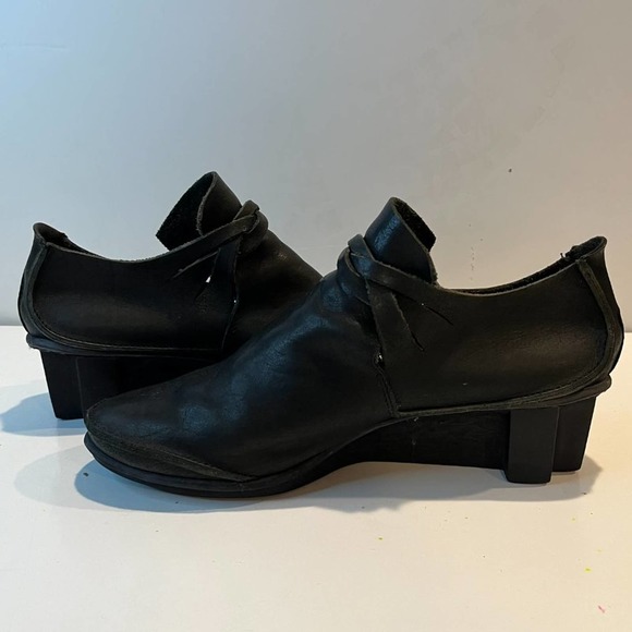 Trippen size 40 / US 9 NunF Black Ankle boots Wedge‎ Heels X + OS Platforme - Picture 7 of 11